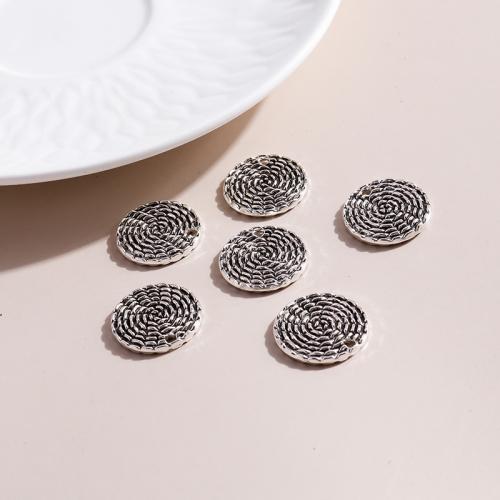 Tibetan Style Pendants, Round, plated, DIY, 10PCs/Bag, Sold By Bag