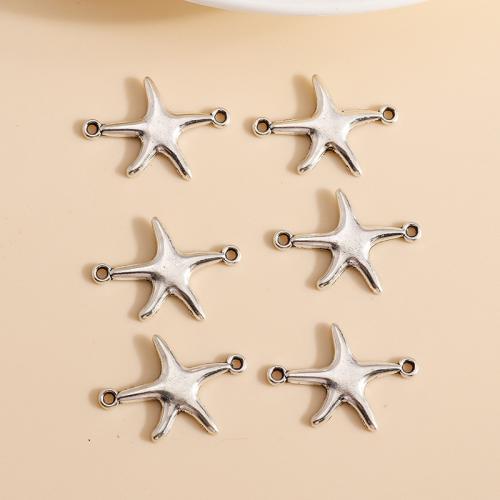 Animal Tibetan Style Connector, Star, plated, DIY & 1/1 loop, 30PCs/Bag, Sold By Bag