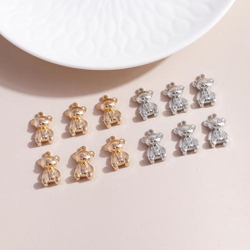 Tibetan Style Animal Pendants, Bear, plated, DIY, more colors for choice, 20PCs/Bag, Sold By Bag