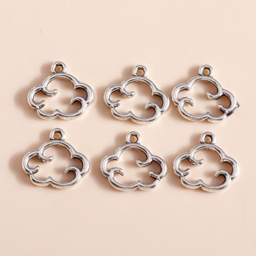 Tibetan Style Pendants, Cloud, plated, DIY, 30PCs/Bag, Sold By Bag