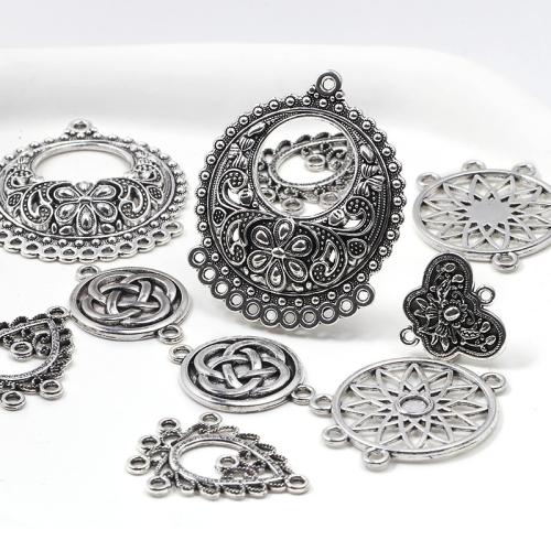 Tibetan Style Connector, plated, DIY & different styles for choice, more colors for choice, 100PCs/Bag, Sold By Bag