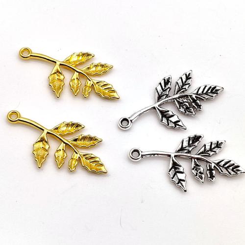 Tibetan Style Leaf Pendants, plated, DIY, more colors for choice, 100PCs/Bag, Sold By Bag