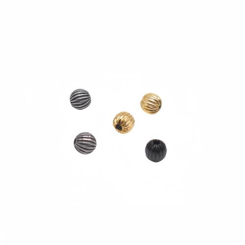 Stainless Steel Beads, 304 Stainless Steel, Pumpkin, Vacuum Ion Plating, DIY, more colors for choice, 7.20x6.90mm, Hole:Approx 1.6mm, Sold By PC