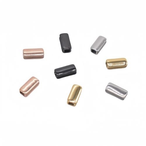 Stainless Steel Beads, 304 Stainless Steel, Rectangle, plated, DIY, more colors for choice, 100PCs/Bag, Sold By Bag