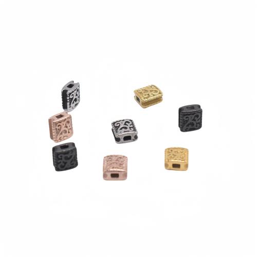 Stainless Steel Beads, 304 Stainless Steel,  Square, plated, DIY, more colors for choice, Sold By PC