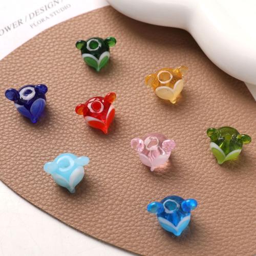 Fashion Glass Beads, Fox, DIY, more colors for choice, 16x12mm, Sold By PC