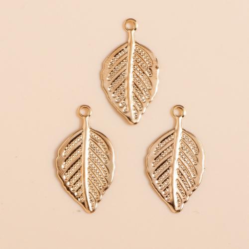 Tibetan Style Leaf Pendants, plated, DIY, 100PCs/Bag, Sold By Bag