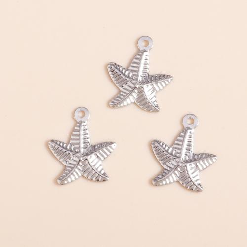 Tibetan Style Animal Pendants, Starfish, plated, DIY, 12x14mm, 100PCs/Bag, Sold By Bag