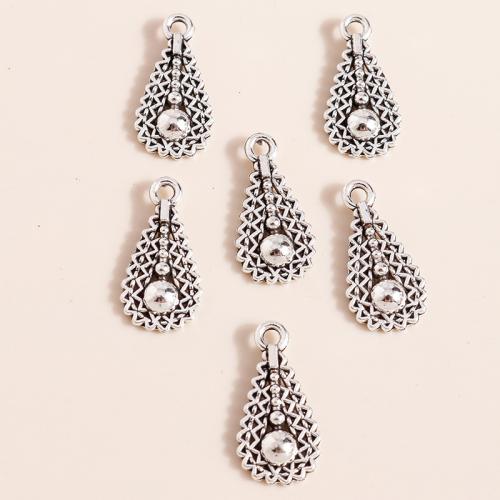 Tibetan Style Pendants, Teardrop, plated, DIY, 50PCs/Bag, Sold By Bag