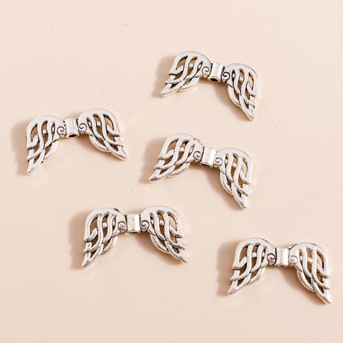 Tibetan Style Jewelry Beads, Wing Shape, plated, DIY, 15PCs/Bag, Sold By Bag