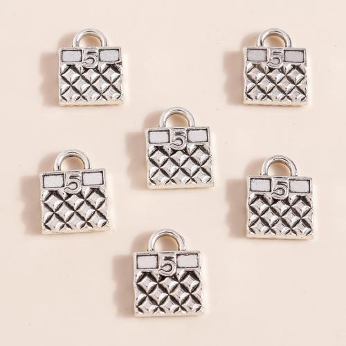 Tibetan Style Handbag Pendants, plated, DIY, 20PCs/Bag, Sold By Bag