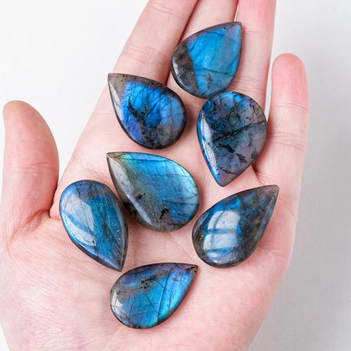 Labradorite Decoration, Teardrop, blue, Sold By PC