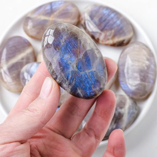 Blue Moonstone Decoration, Oval, Sold By PC