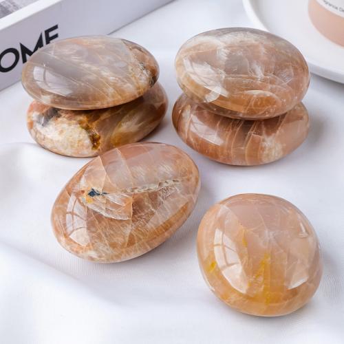 Orange Moonstone Decoration, Oval, different size for choice, Sold By PC