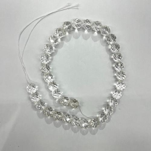 Natural Clear Quartz Beads, DIY & different size for choice & faceted, clear, Sold Per Approx 40 cm Strand