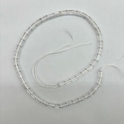 Natural Clear Quartz Beads, Column, DIY & different size for choice, clear, Sold Per Approx 40 cm Strand