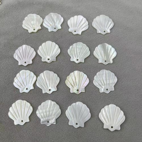 Shell Pendants, Freshwater Shell, DIY, white, 23x23mm, Sold By PC