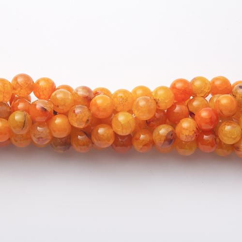 Gemstone Beads, Round, DIY & different size for choice, orange, Sold Per Approx 38 cm Strand