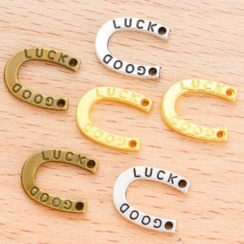 Tibetan Style Pendants, Horseshoes, plated, DIY, more colors for choice, 13x11mm, 100PCs/Bag, Sold By Bag