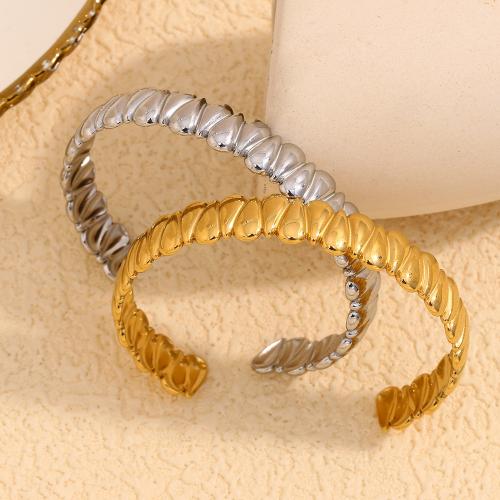 304 Stainless Steel Cuff Bangle, plated, fashion jewelry & for woman, more colors for choice, Sold By PC