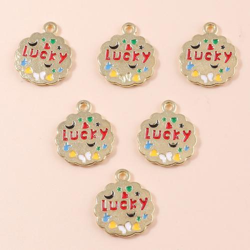 Tibetan Style Enamel Pendants, plated, DIY, 10PCs/Bag, Sold By Bag