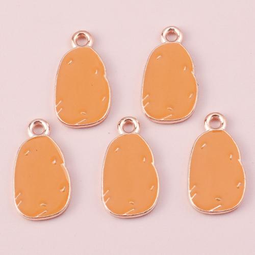 Tibetan Style Enamel Pendants, Potato, plated, DIY, 10PCs/Bag, Sold By Bag