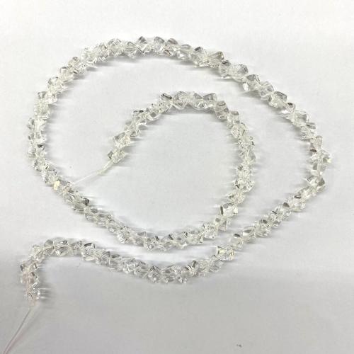 Perles de Quartz clair naturel, cube, DIY & différents matériaux pour le choix, plus de couleurs à choisir, Vendu par Environ 40 cm brin