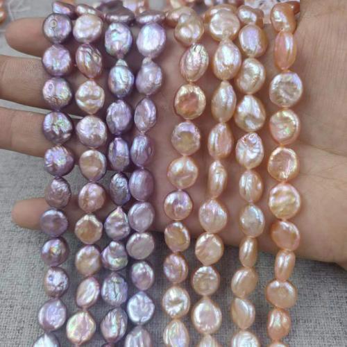 Cultured Button Freshwater Pearl Beads, Coin, DIY, more colors for choice, about:12-13mm, Approx 29PCs/Strand, Sold By Strand