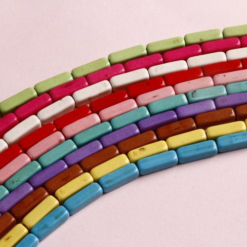 Magnesite Beads, Rectangle, dyed & DIY, more colors for choice, Sold By PC