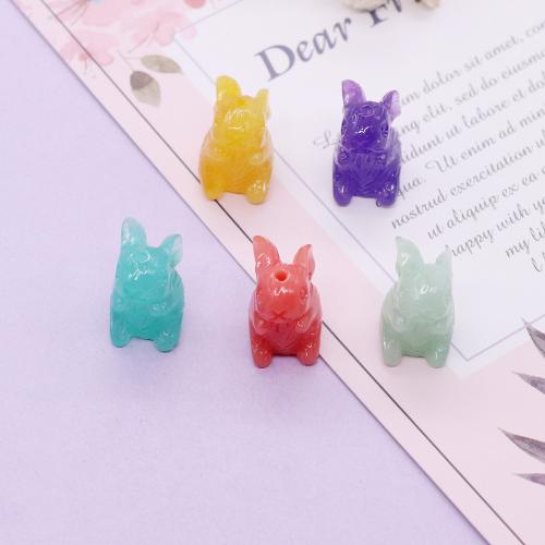 Synthetic Coral Beads, Rabbit, DIY, more colors for choice, 15x15x20mm, Sold By PC