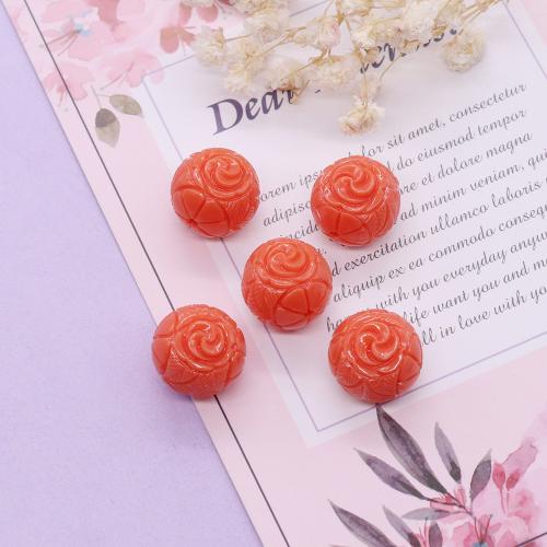 Perles de corail synthétiques, DIY, rouge, 11mm, Vendu par PC