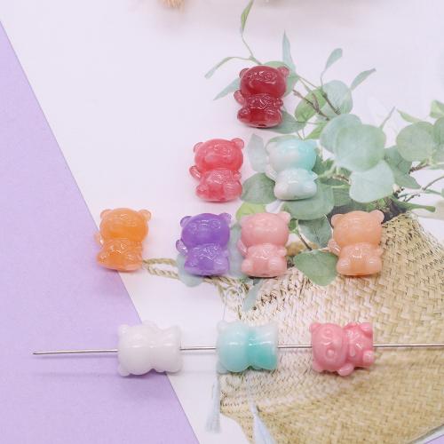 Synthetic Coral Beads, Bear, DIY, more colors for choice, about: 10-10mm, Sold By PC