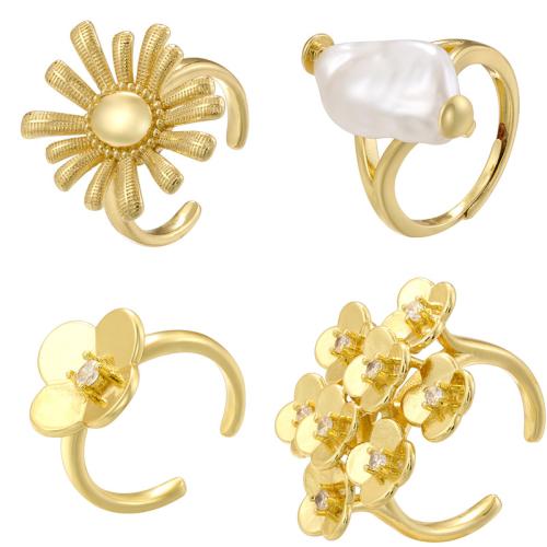 Brass Finger Ring, plated, fashion jewelry & different styles for choice & for woman, more colors for choice, Sold By PC