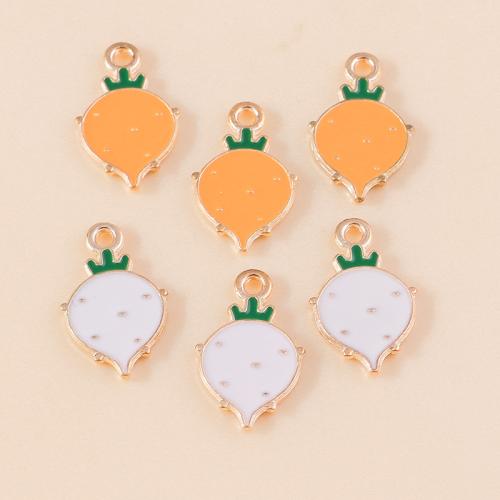 Tibetan Style Enamel Pendants, Carrot, plated, DIY, more colors for choice, 10PCs/Bag, Sold By Bag