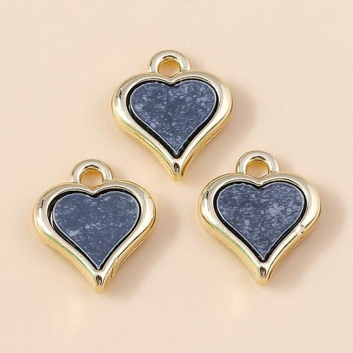 Tibetan Style Enamel Pendants, Heart, plated, DIY, more colors for choice, 10PCs/Bag, Sold By Bag