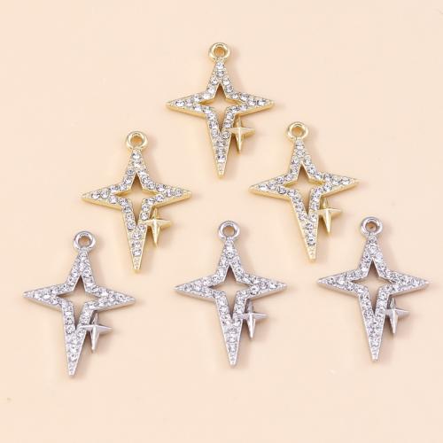 Tibetan Style Enamel Pendants, plated, DIY & with rhinestone, more colors for choice, 5PCs/PC, Sold By PC