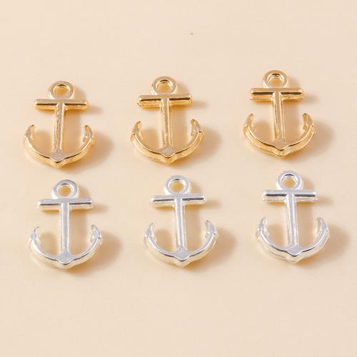 Tibetan Style Ship Wheel & Anchor Pendant, plated, DIY, more colors for choice, 40PCs/Bag, Sold By Bag