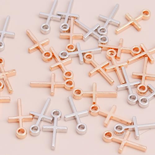 Tibetan Style Cross Pendants, plated, DIY, more colors for choice, 40PCs/Bag, Sold By Bag