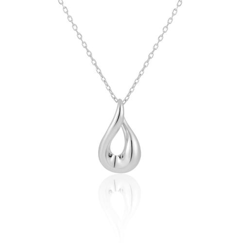 Argent sterling 925 collier, avec 2inch chaînes de rallonge, Motif géométrique, chaîne ovale & pour femme & creux, plus de couleurs à choisir, Longueur:Environ 16.1 pouce, Vendu par PC