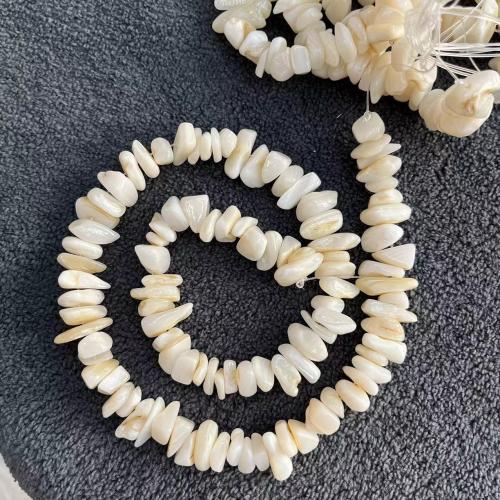 Natural White Shell Beads, irregular, DIY, white, about:10-13mm, Approx 95PCs/Strand, Sold By Strand