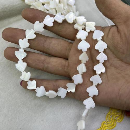 Natural Freshwater Shell Beads, Umbrella, DIY, white, about:10-11mm, Approx 34PCs/Strand, Sold By Strand