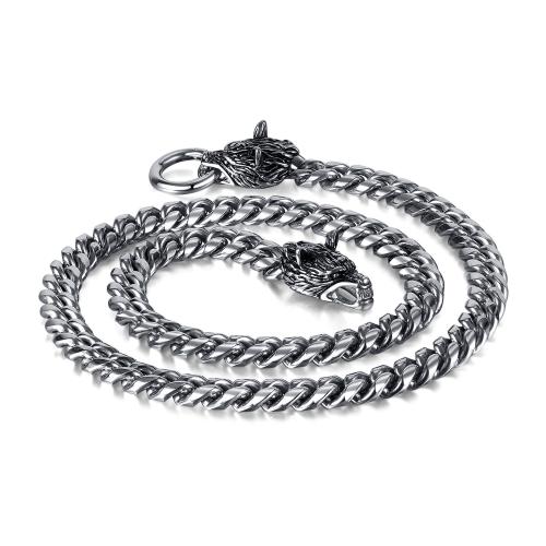 Stainless Steel Chain Necklace, 304 Stainless Steel, plated, fashion jewelry & for man, original color, Length:615 mm, Sold By PC