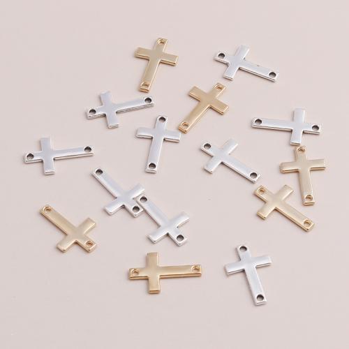 Cross Tibetan Style Connector, plated, DIY & 1/1 loop, more colors for choice, 40PCs/Bag, Sold By Bag