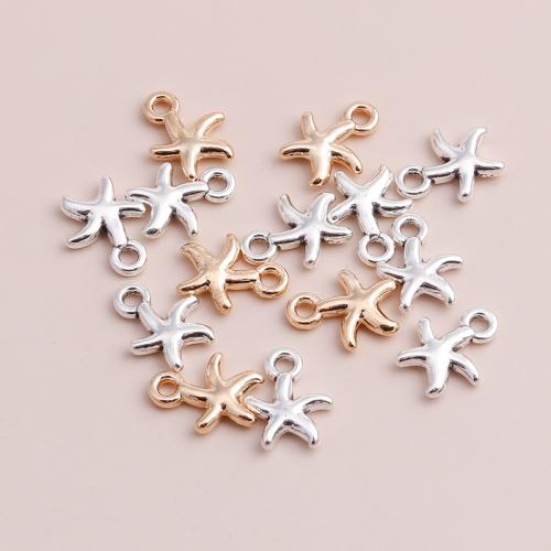 Tibetan Style Animal Pendants, Starfish, plated, DIY, more colors for choice, 50PCs/Bag, Sold By Bag