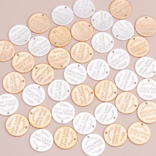 Pendentifs en alliage de zinc, Rond, Placage, DIY, plus de couleurs à choisir, 20PC/sac, Vendu par sac