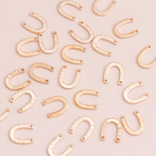 Tibetan Style Connector, Horseshoes, plated, DIY & 1/1 loop, 50PCs/Bag, Sold By Bag