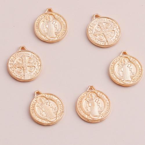 Tibetan Style Pendants, Round, plated, DIY, 20PCs/Bag, Sold By Bag