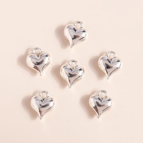 Colgantes de Aleación de Zinc en Forma de Corazón, chapado, Bricolaje, 20PCs/Bolsa, Vendido por Bolsa