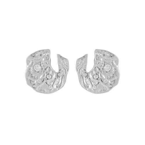 Argent sterling 925 boucle d oreille dormeuse, pour femme & avec strass, plus de couleurs à choisir, 13mm, Vendu par paire