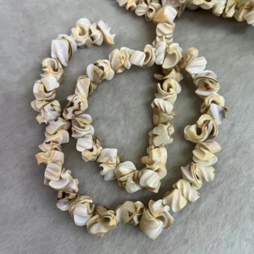 Natural Freshwater Shell Beads, DIY, yellow, about:8-10mm, 88PCs/Strand, Sold By Strand